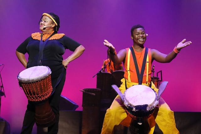 Drumstruck stars Mpho and Sabelo will teach you how to play a drum.